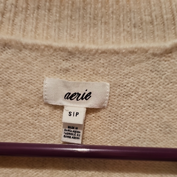 Aerie Cream Leopard Print Cardigan - Picture 3 of 6